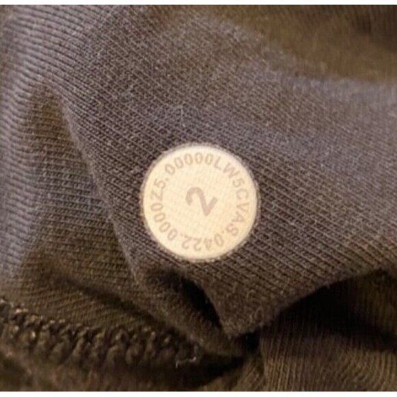 Lululemon 2 Scuba Jogger Sweatpants Black Cotton Terry GUC - Picture 6 of 6